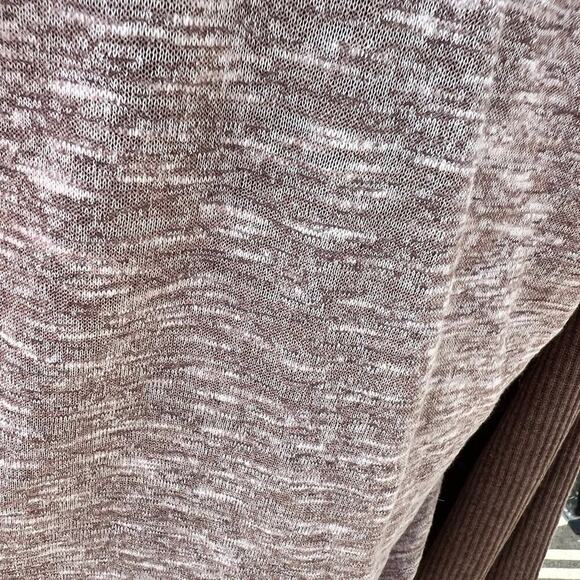 TRU SELF long sleeve T-shirt, back shoulder knit, women's size M - Picture 8 of 10